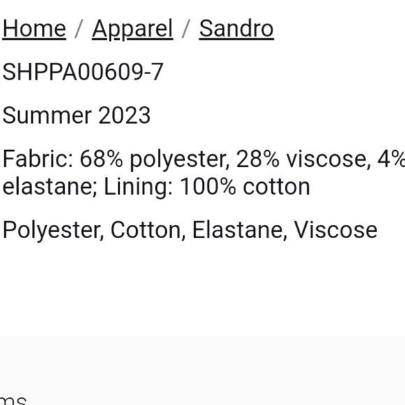 Sandro Straight Leg Taupe Jersey Trousers Pants Mens Size 38 Nwt - Picture 4 of 14